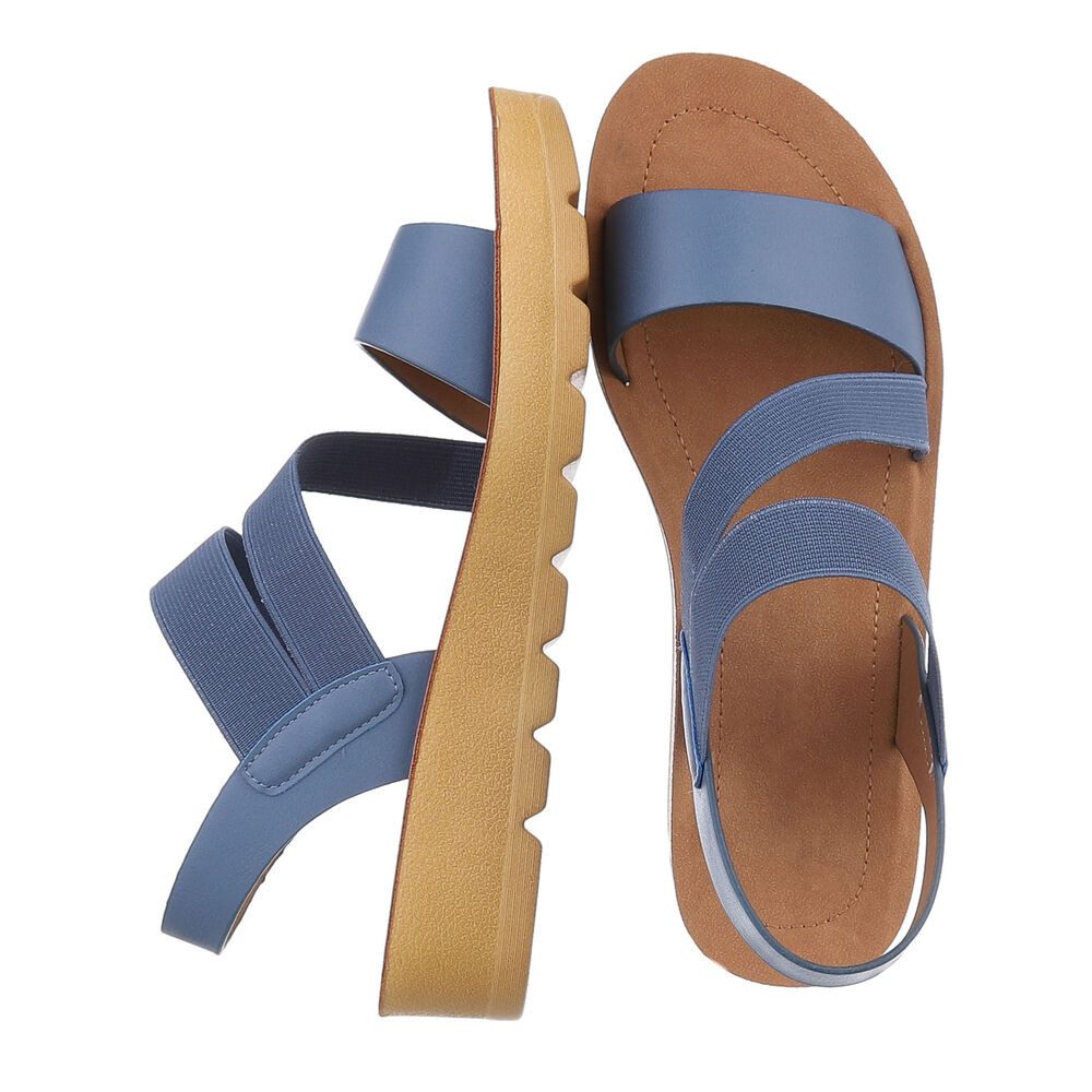 Ital-Design Damen Freizeit Riemchensandalette (86345231) Keilabsatz/Wedge günstig online kaufen