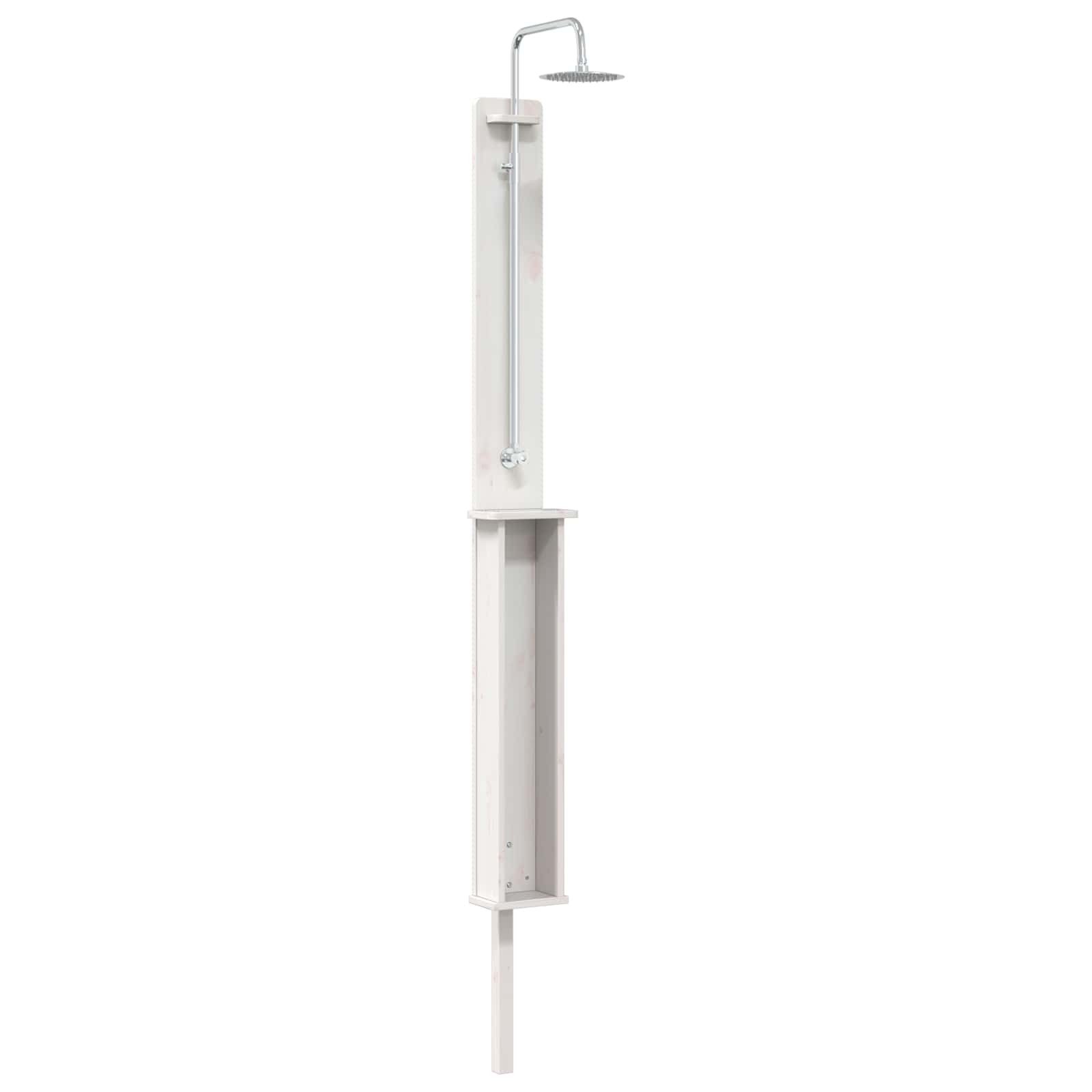 vidaXL Gartendusche 24 x 19 x 246 cm Gartendusche Outdoor-Dusche 246 cm Massivholz Kiefer