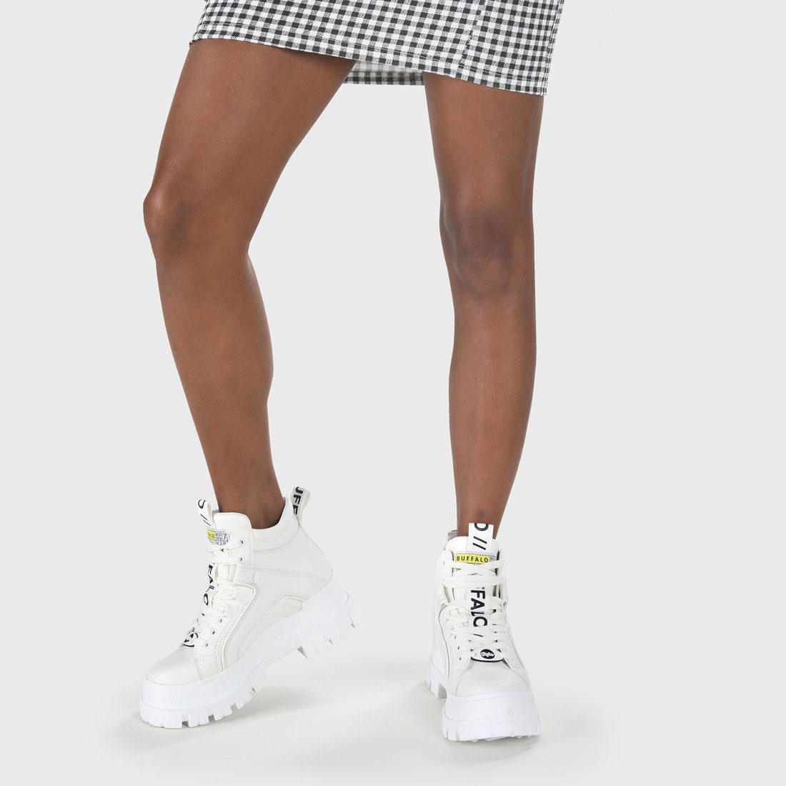 Buffalo ASPHA NC MID Schnürboots Plateauboots, Schnürstiefelette, High Top günstig online kaufen