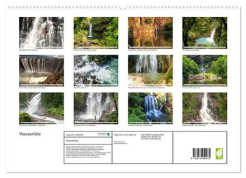 CALVENDO Wandkalender Wasserfälle (Premium, hochwertiger DIN A2 Wandkalender 2023, Kunstdruck in Hochglanz)
