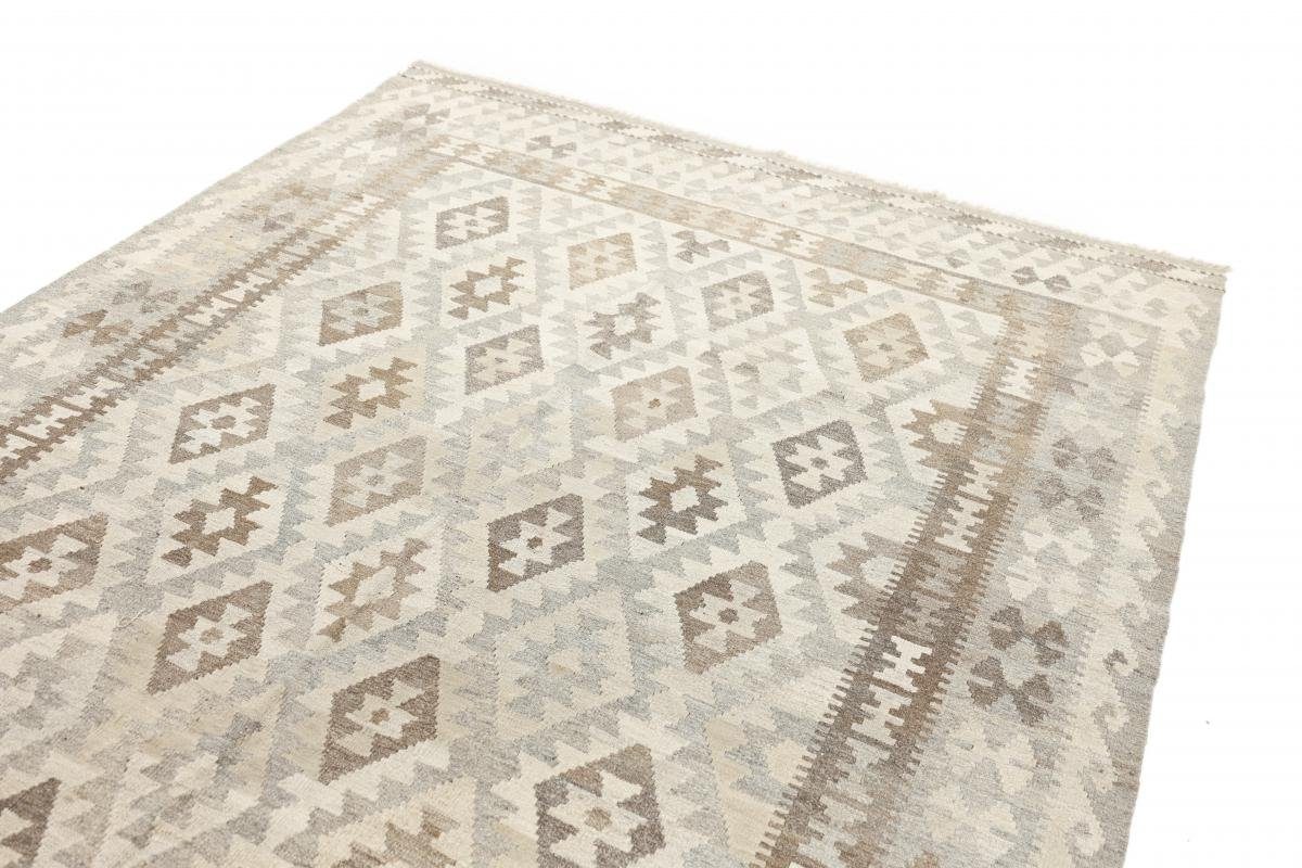 Kelim Afghan Moderner rechteckig, Orientteppich, 3 mm Nain Heritage Handgewebter 202x289 Trading, Höhe: Orientteppich
