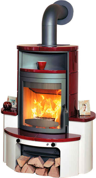 HARK Kaminofen Avenso GT ECOplus 8 KW, 8 kW, Dauerbrand, bordeaux-rot