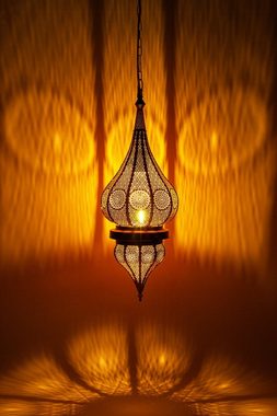 Marrakesch Orient & Mediterran Interior Deckenleuchte Orientalische Lampe Pendelleuchte Fayna 55cm, ohne Leuchtmittel, Handarbeit