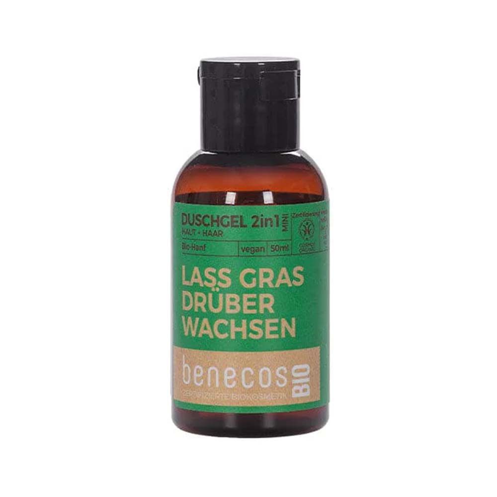 Benecos Duschgel Hanf - Duschgel 2in1 Haut & Haar Mini 50ml