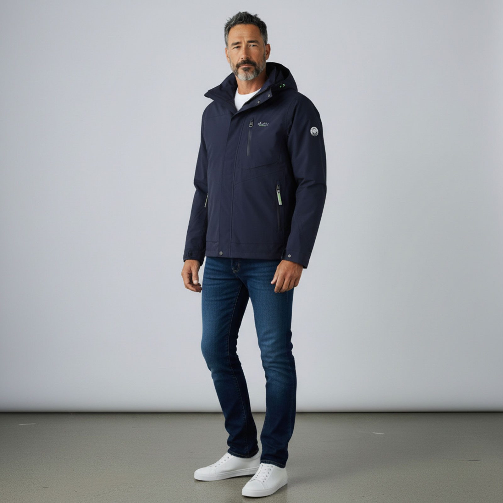 Coastguard Regenjacke Herren Funktionsjacke mit abnehmbarer Kapuze wasserdi günstig online kaufen