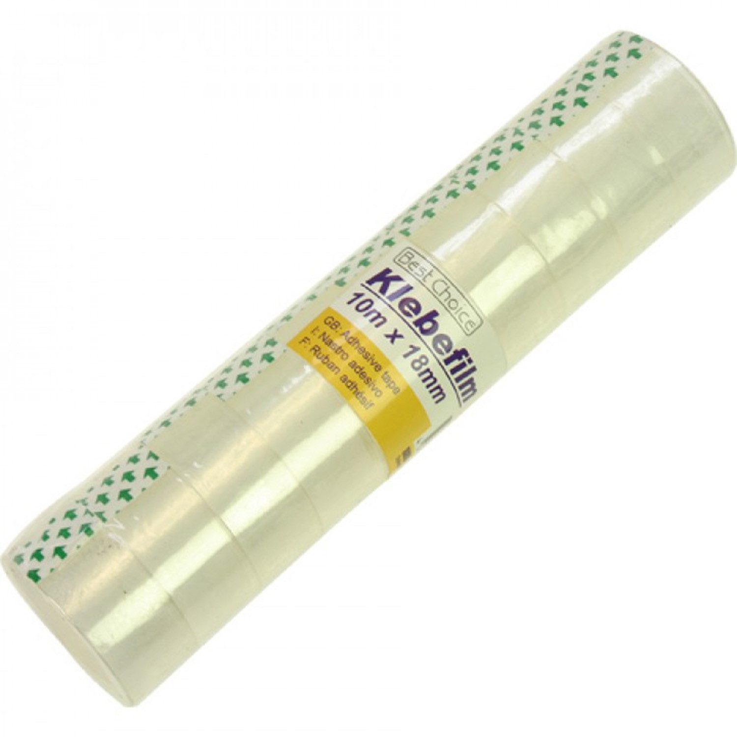 Klebeband Klebefilm Transparent 10er extra breit 10mx18mm