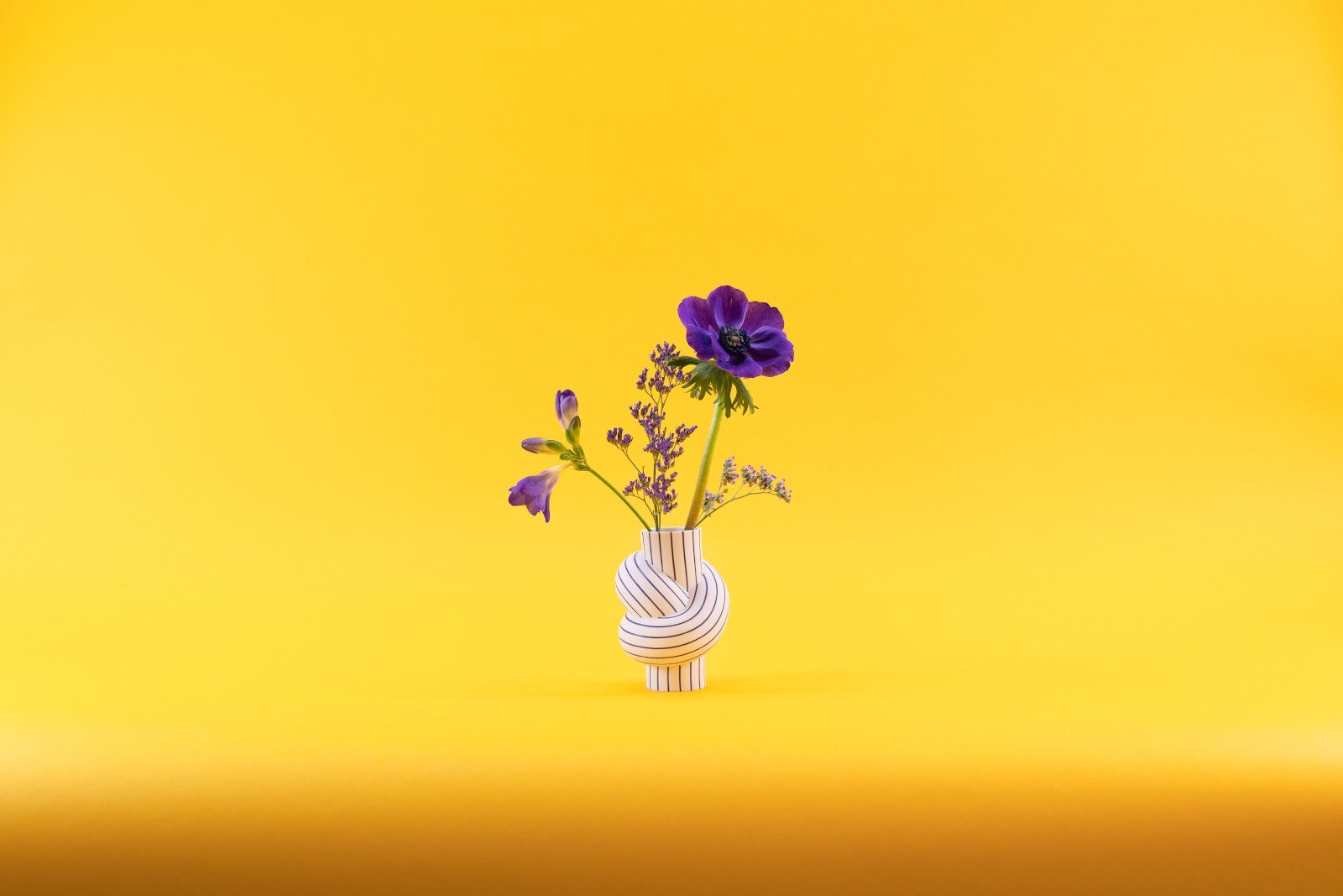 Rosenthal Dekovase Node Stripes Plum Vase 11,7 cm (Vasen), Vasen