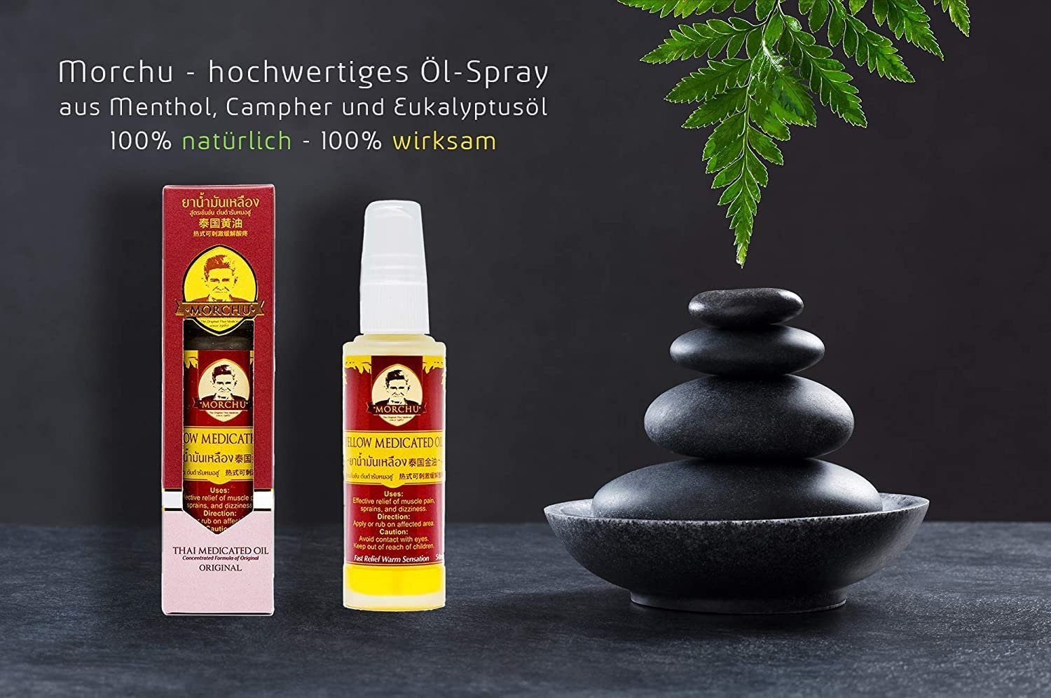 Eukalyptus Spray Menthol, Massageöl Öl ml MORCHU BOHORIA aus Ätherisches Pfefferminz, 50
