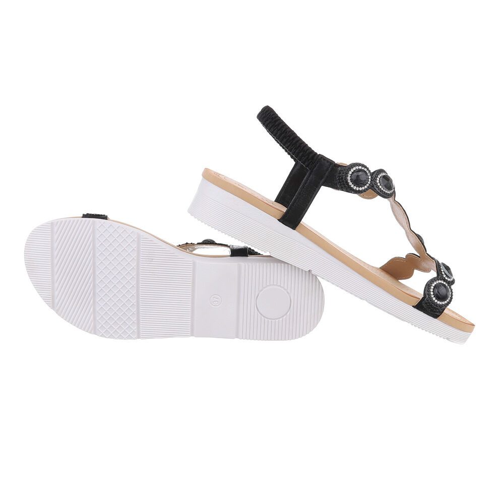 Ital-Design Damen Freizeit Riemchensandalette (86016863) Keilabsatz/Wedge K günstig online kaufen