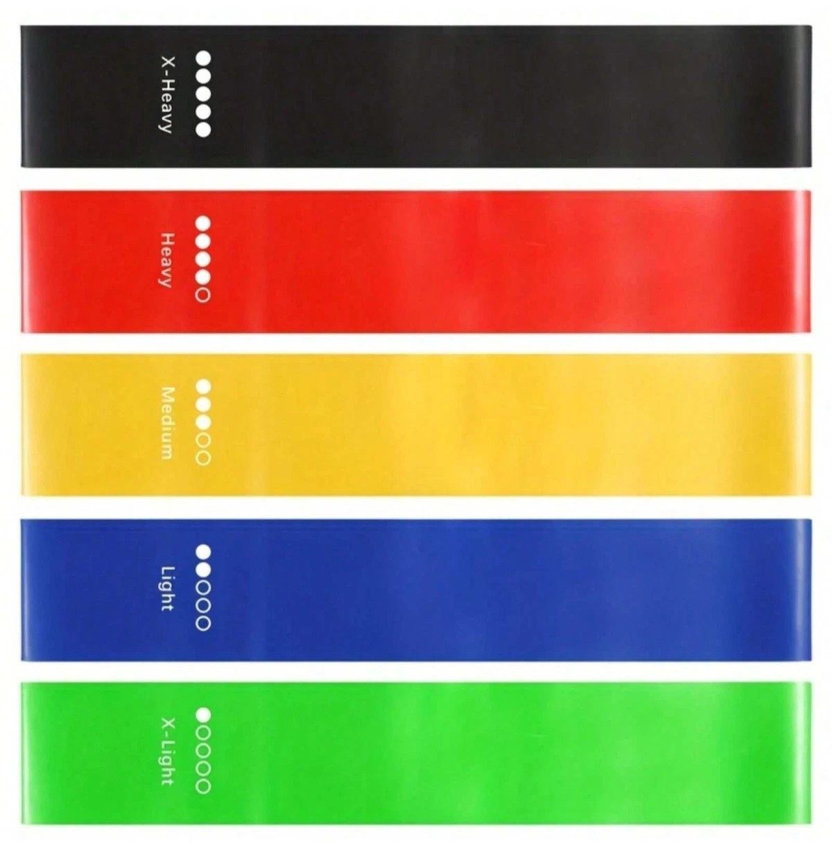 Fine Life Pro 5-teiliges Set aus TPE-Widerstandsbändern Fitnessband