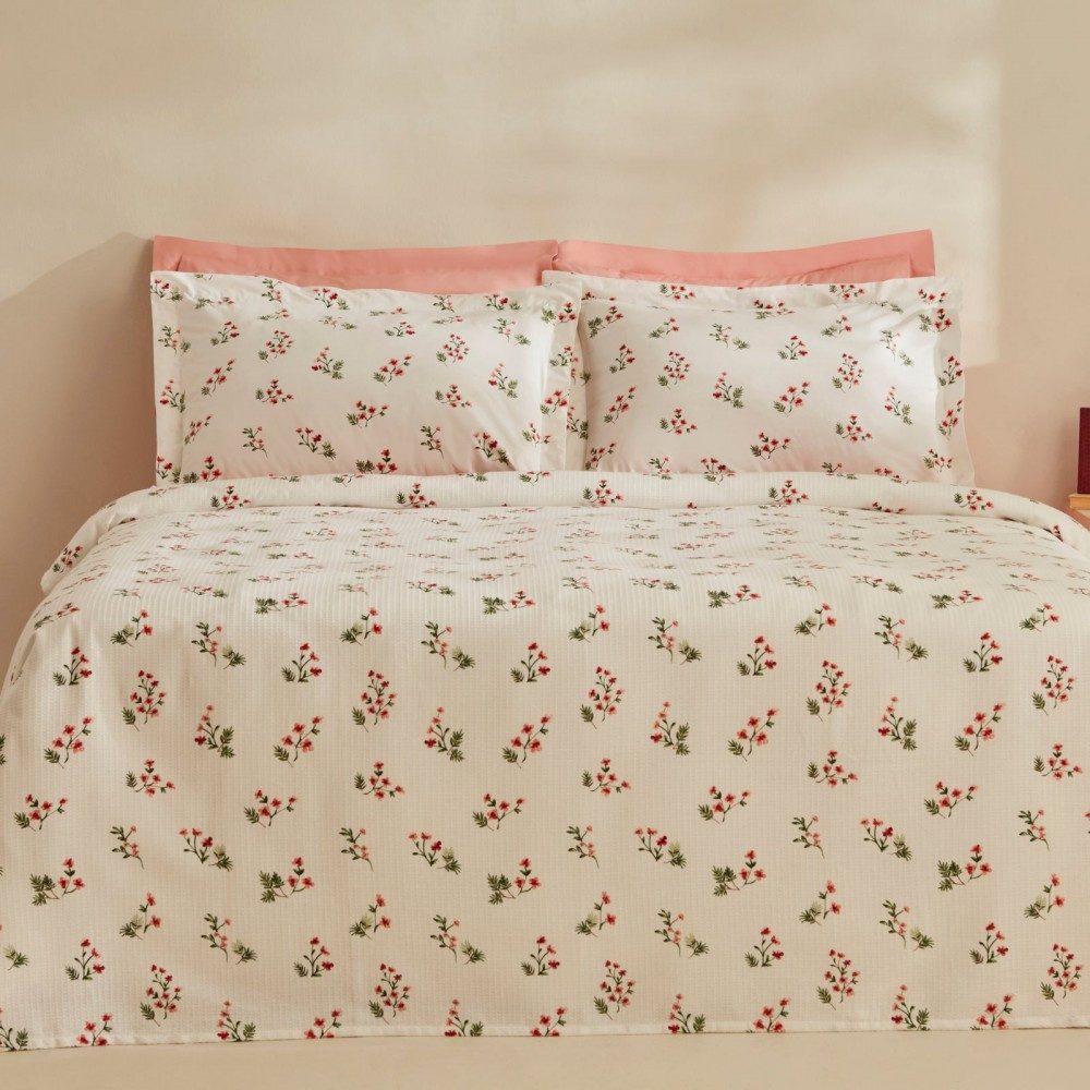 Karaca Bettwäsche Silvie 100% Baumwolle Doppelbett Tagesdecke Bettdecke Dec günstig online kaufen