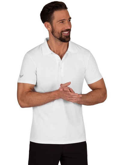 Trigema Poloshirt TRIGEMA Poloshirt aus Polyester mit Knopfleiste (1-tlg)
