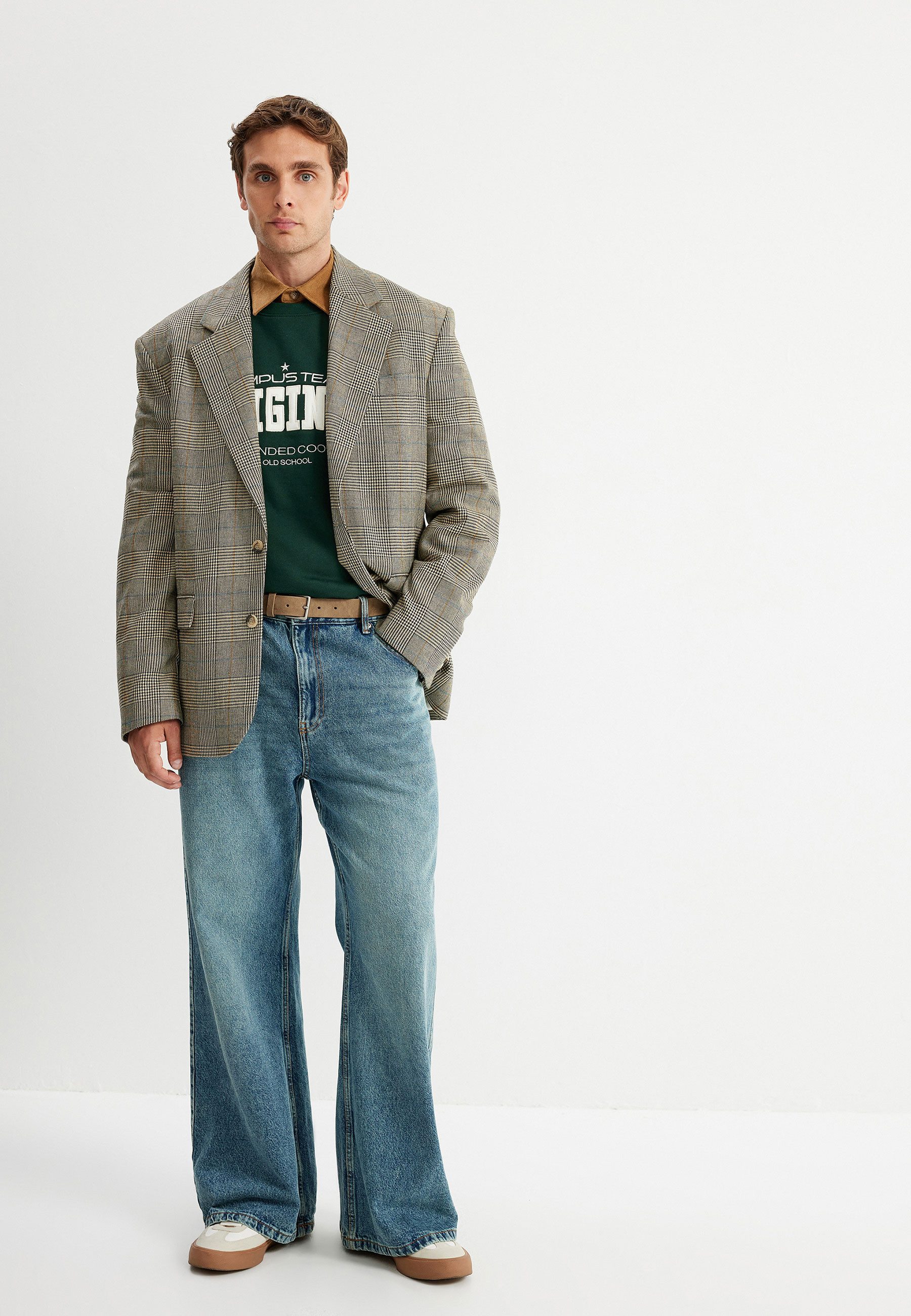 5-Pocket-Jeans Normale Leibhöhe Baggy