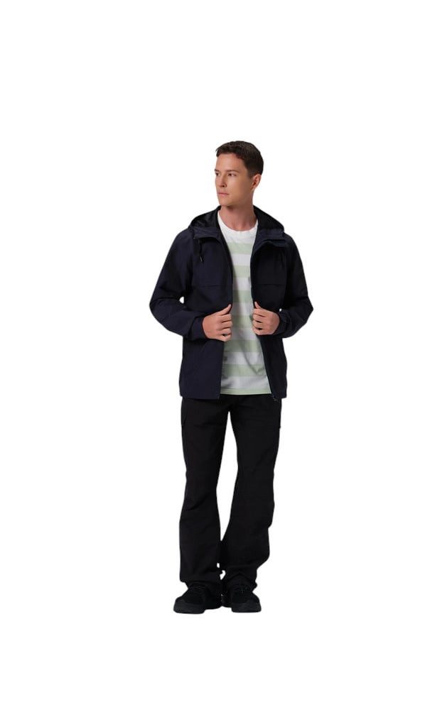 Icepeak Allwetterjacke Wanderjacke Atlanta (winddicht, wasserabweisend) dunkelblau Herren – Bild 3 von 5