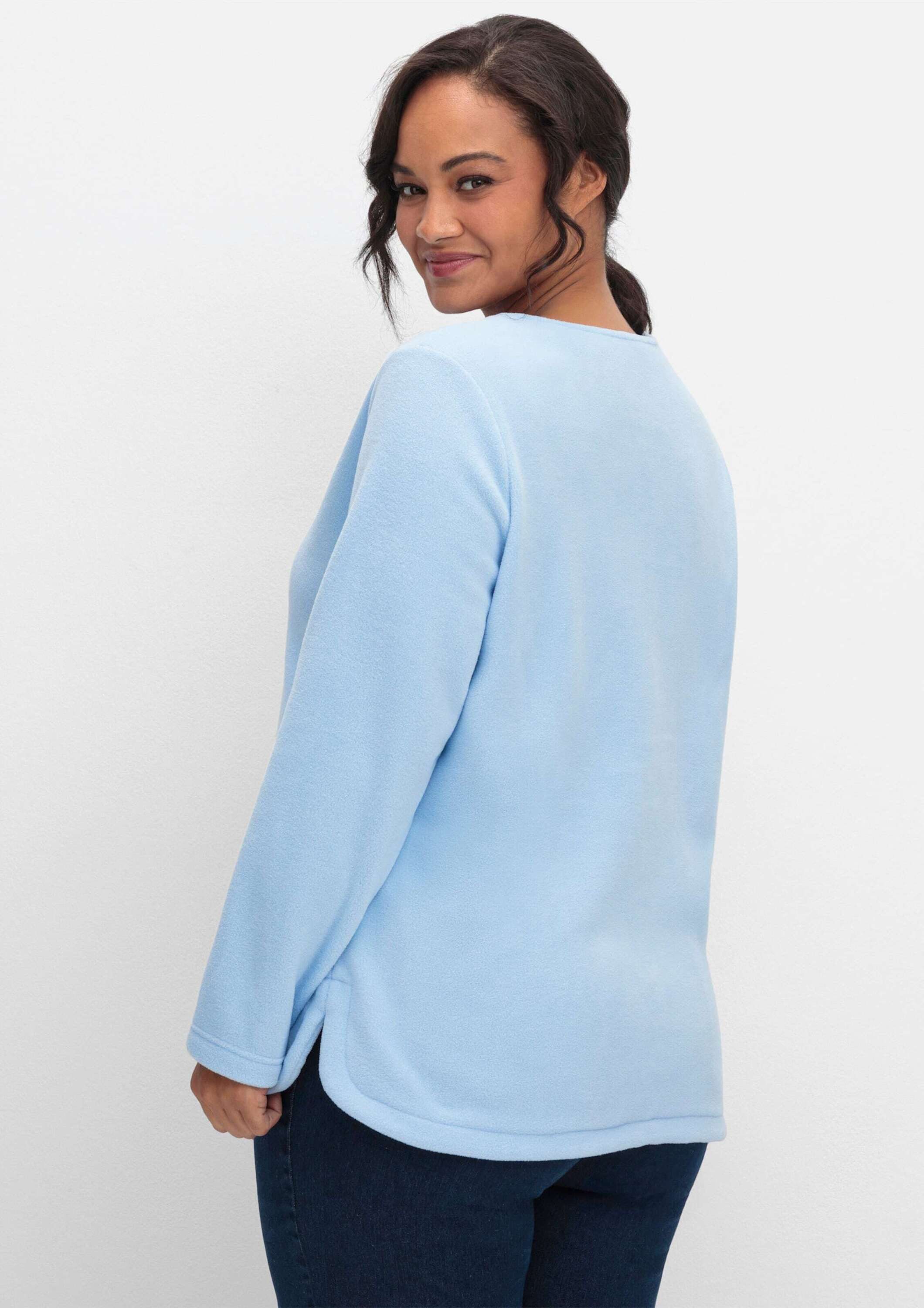 Sieh an! Fleeceshirt Fleece-Shirt Langarm Länge ca. 70 cm – Bild 2 von 4