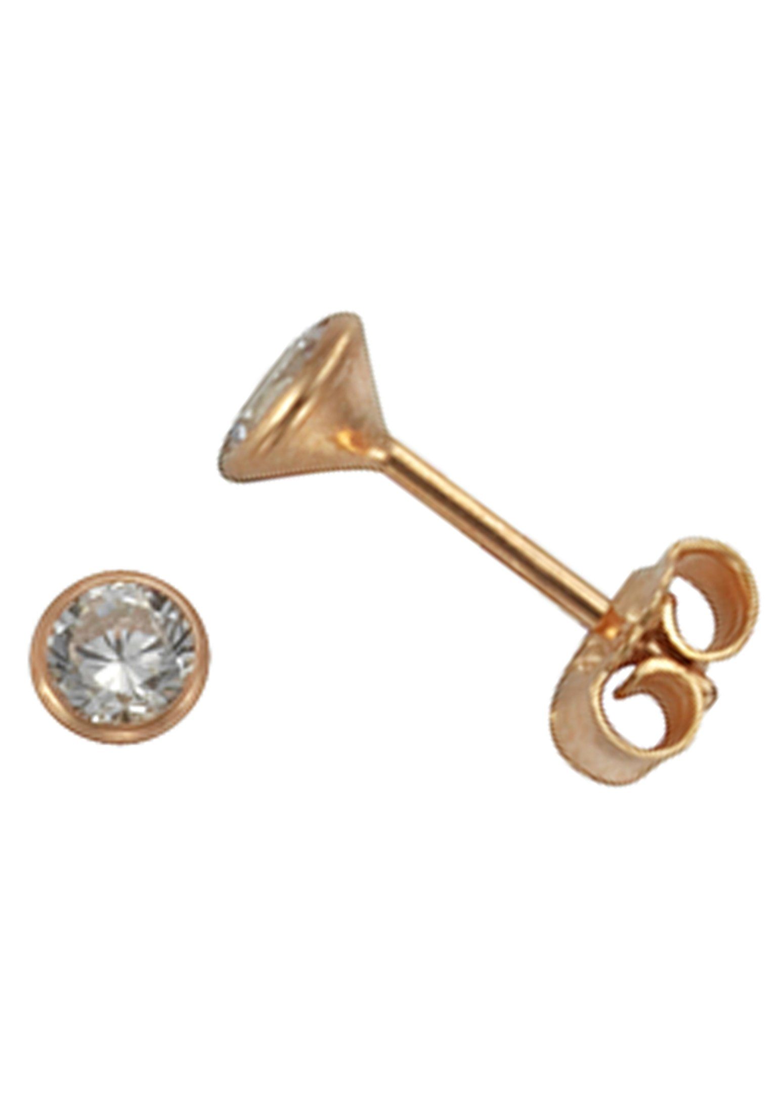 Firetti Paar Ohrstecker Schmuck Geschenk Silber 925 Ohrschmuck Solitär, mit Zirkonia (synth)