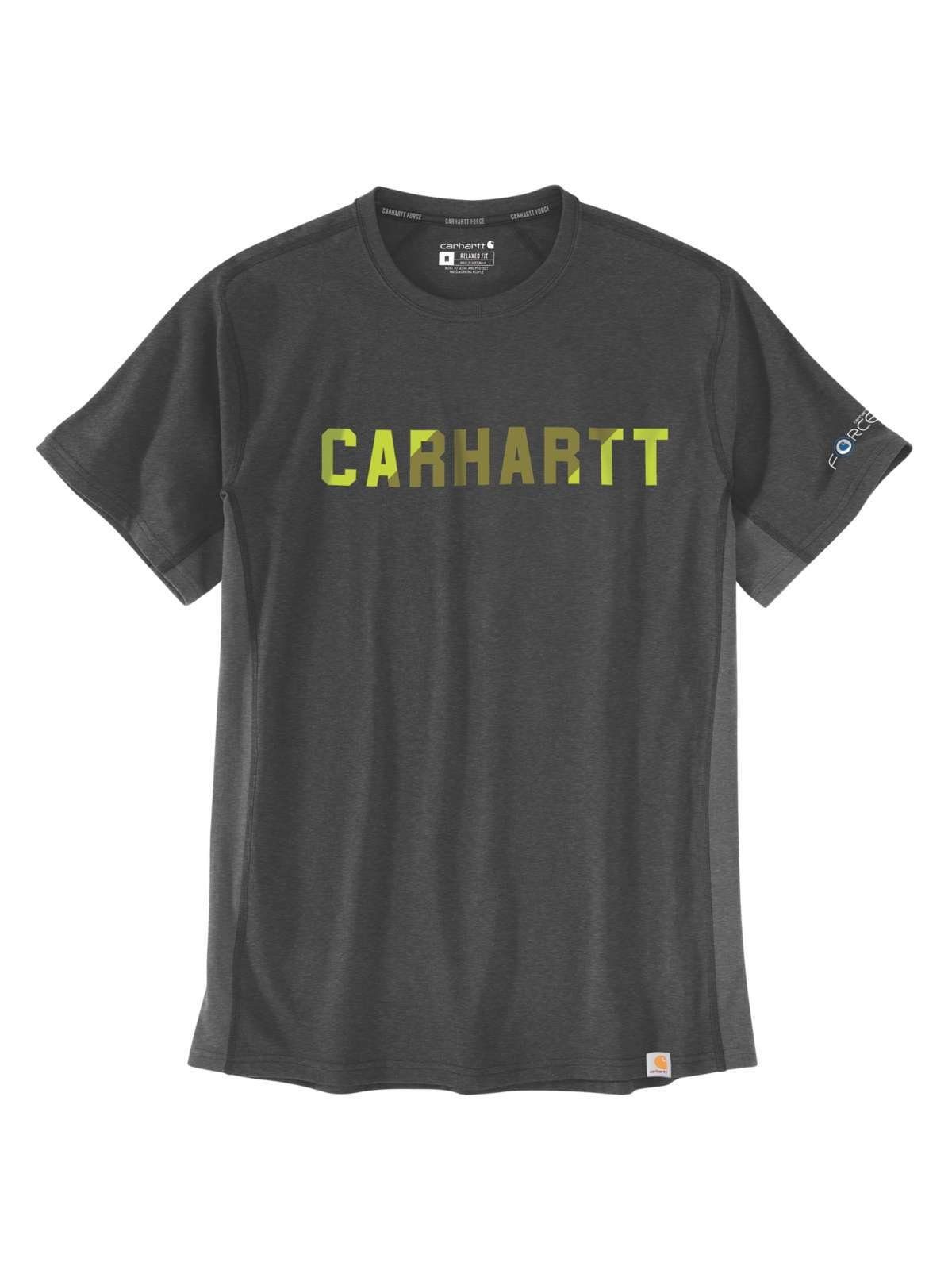 Carhartt T-Shirt Carhartt Logo Grau heather T-Shirt carbon