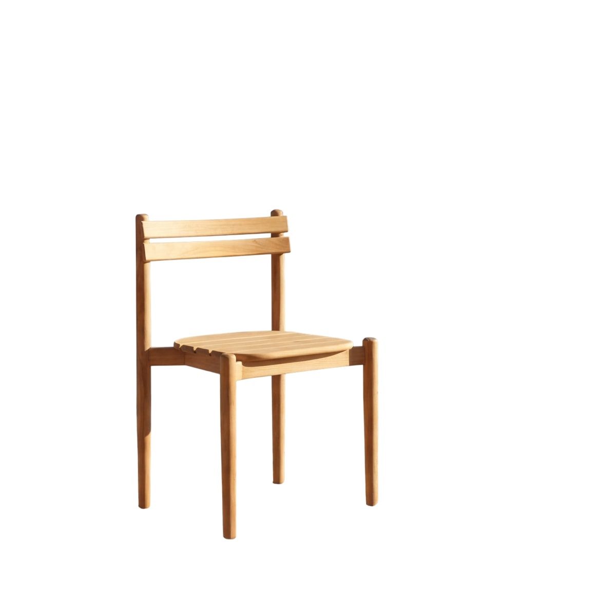 Tikamoon Gartenstuhl Stuhl Vadim aus massivem Teakholz