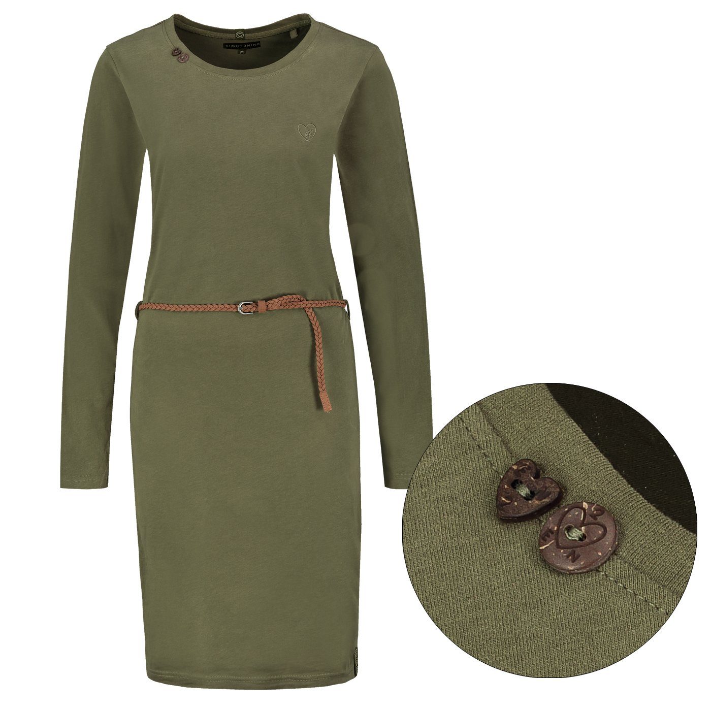 Eight2Nine Jerseykleid Eight2nine Damen Strickkleid Tunika lange Pullover S günstig online kaufen