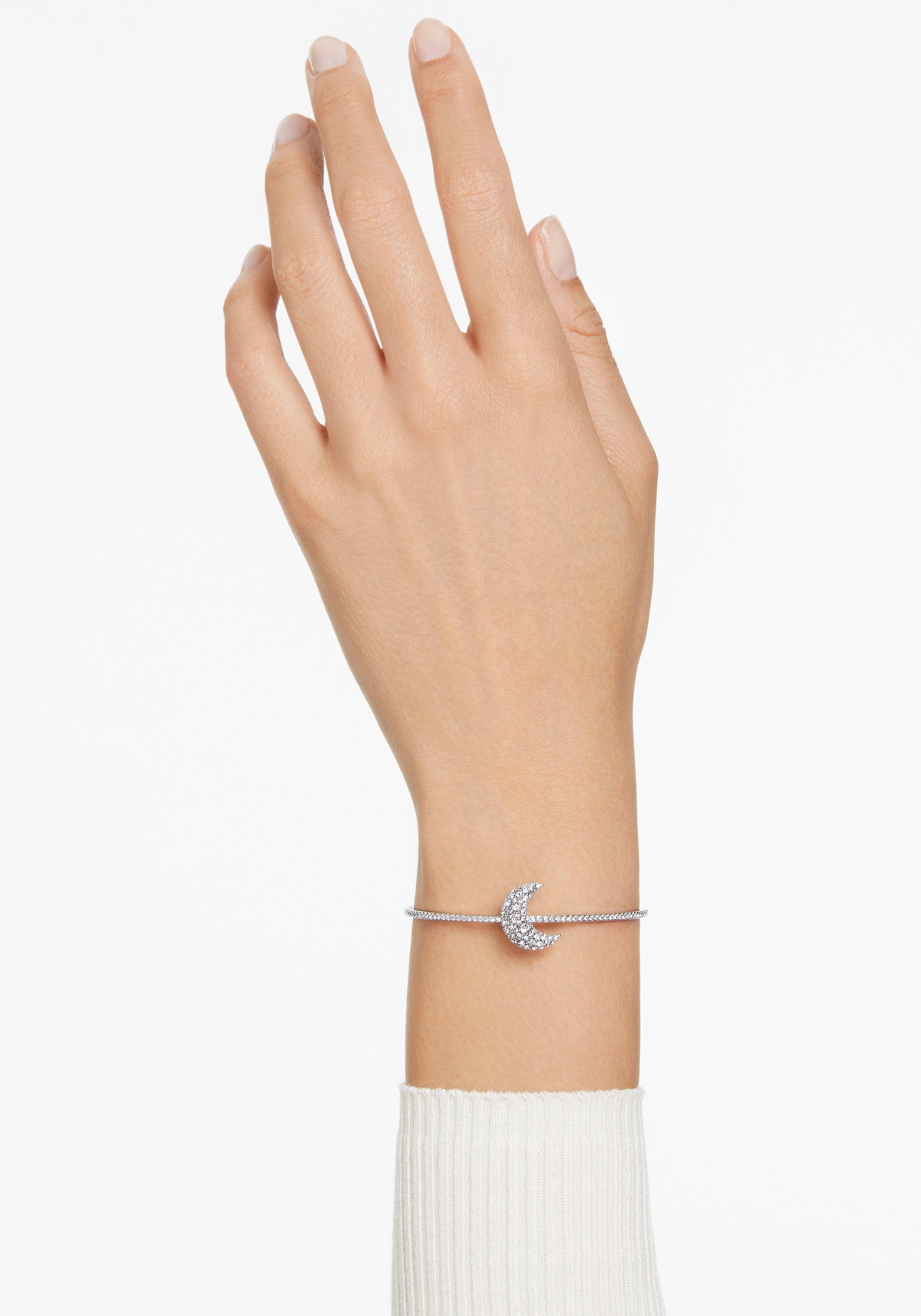 Swarovski Armreif LUNA, HALBMOND, 5666175, mit Swarovski® Kristall