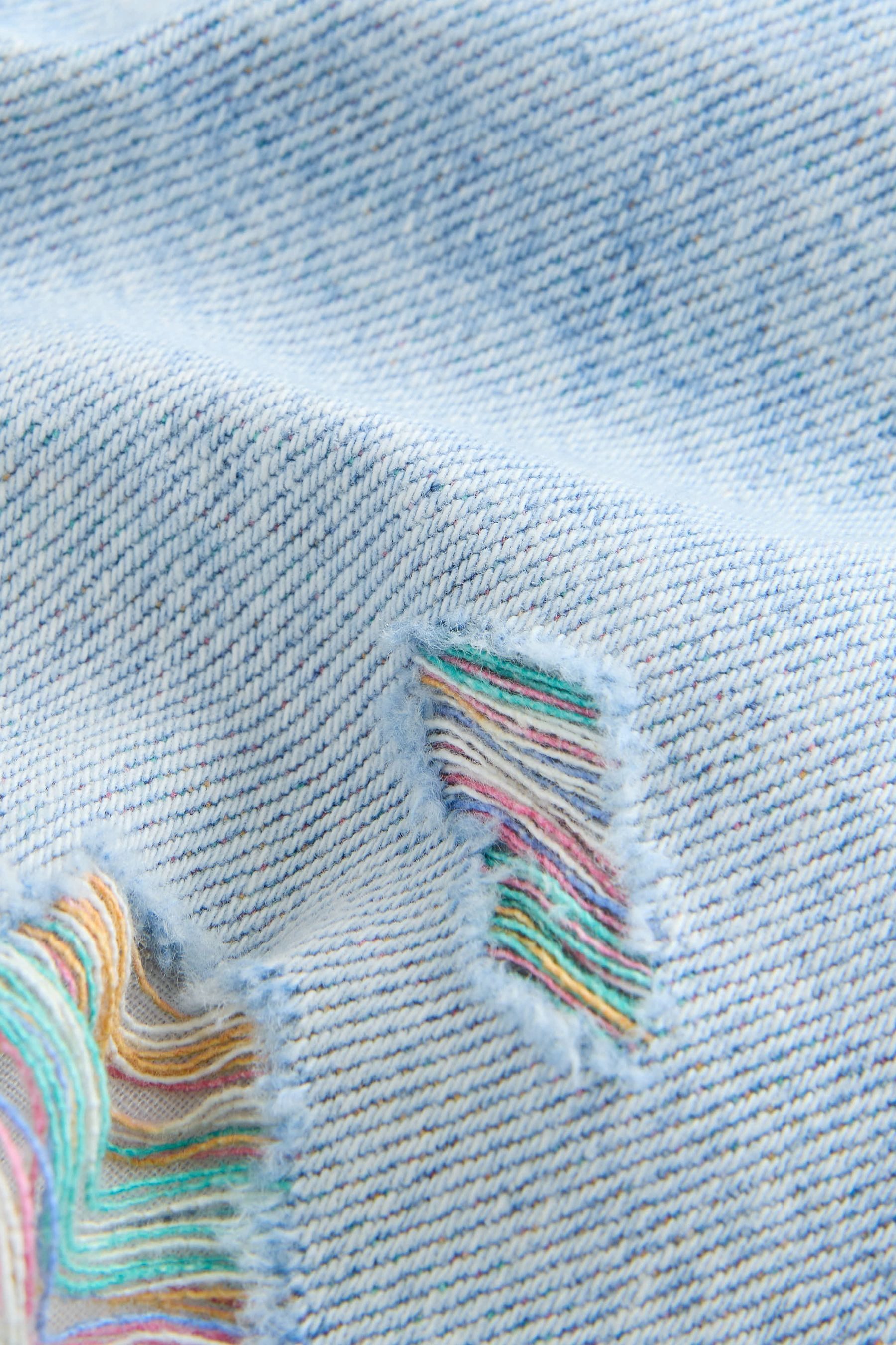 Next Jeansshorts Shorts in Used-Optik mit ausgefransten Rändern (1-tlg) – Bild 3 von 5