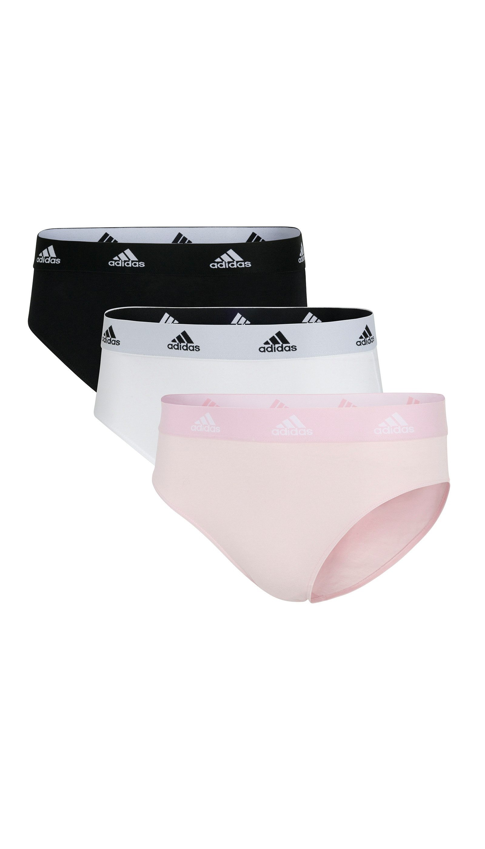 adidas Sportswear Bikinislip Active Comfort Cotton (3er Pack) Logo-Web-Bund günstig online kaufen