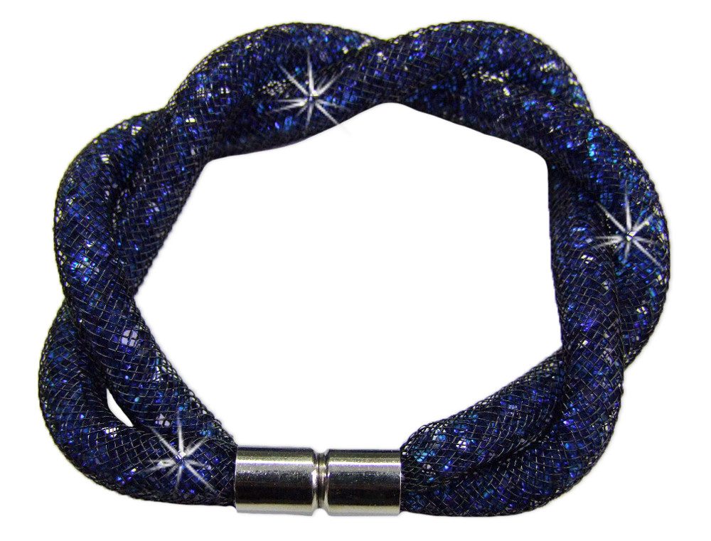 Trachtenland Armband Stardust Armband zweireihig gedreht Blau