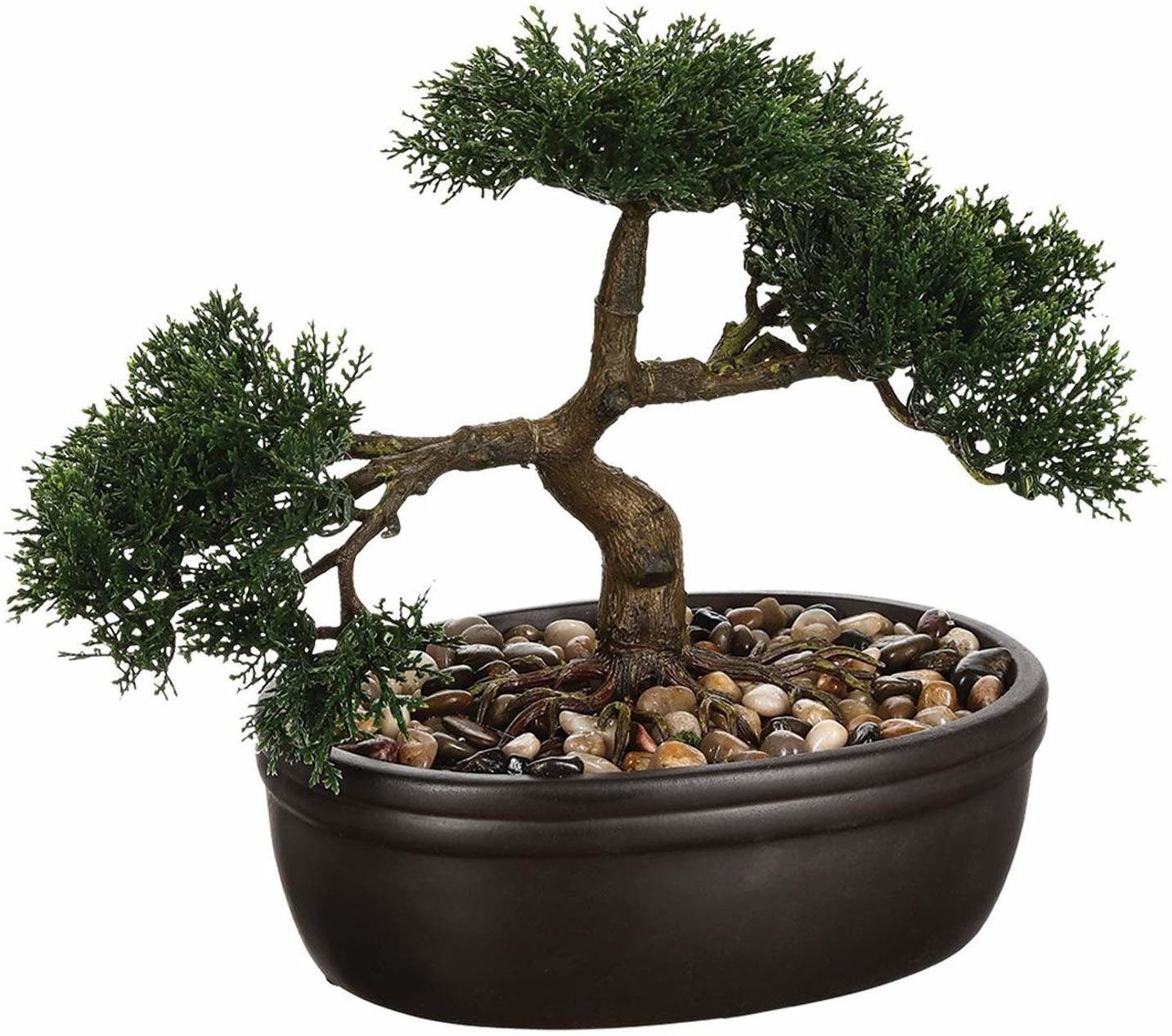 Kunstpflanze Bonsai Pot Ceramique H.23cm - Atmosphera Zimmerpflanze, Atmosphera Créateur d'intérieur, Höhe 23 cm