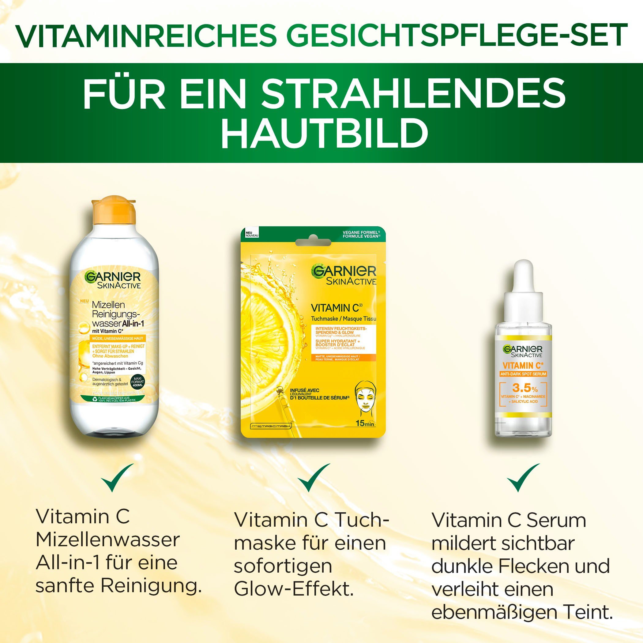 Vitamin C GARNIER Coffret Pflege-Set