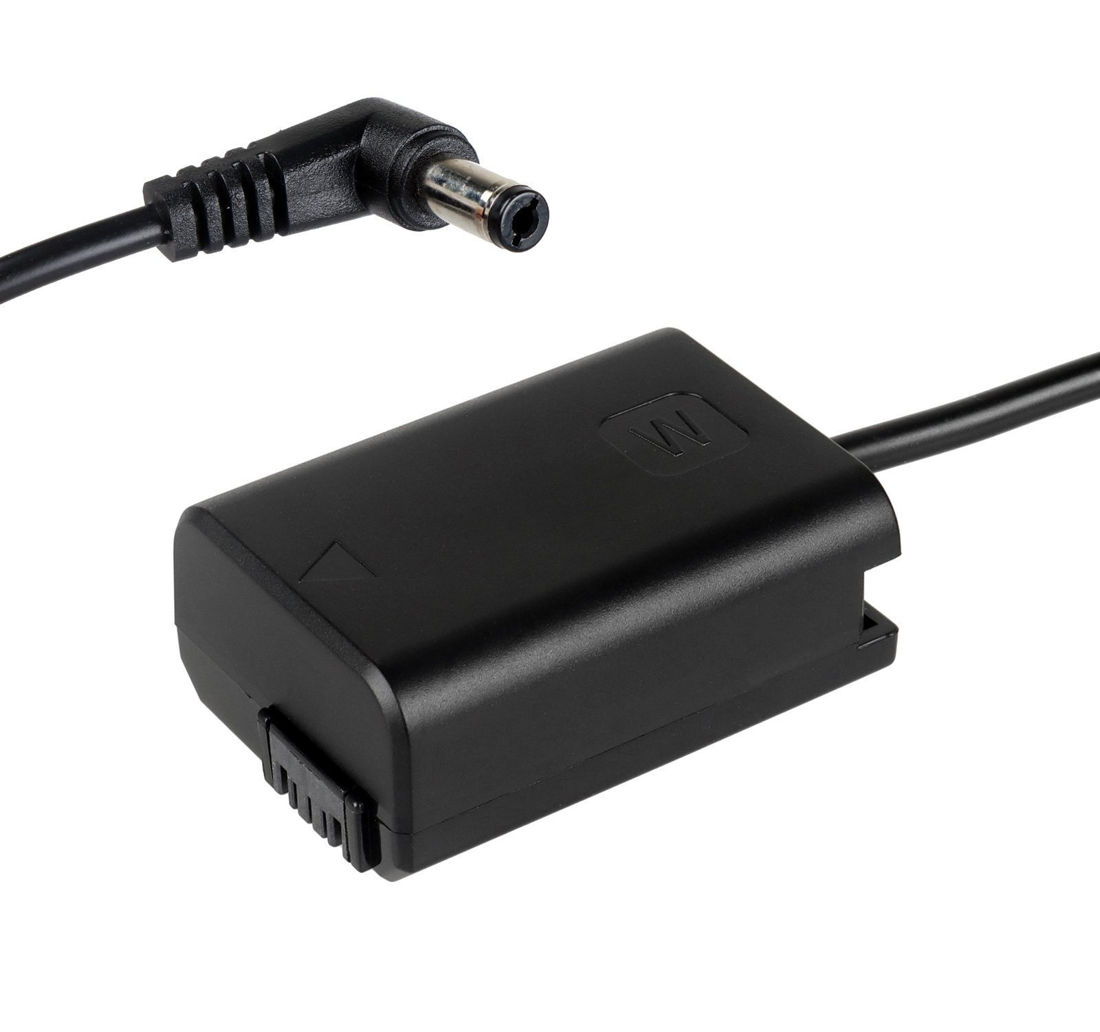 ayex DC-Coupler für Sony Kameras mit NP-FW50 Akku-Dummy für V-Mount Kamera-Akku