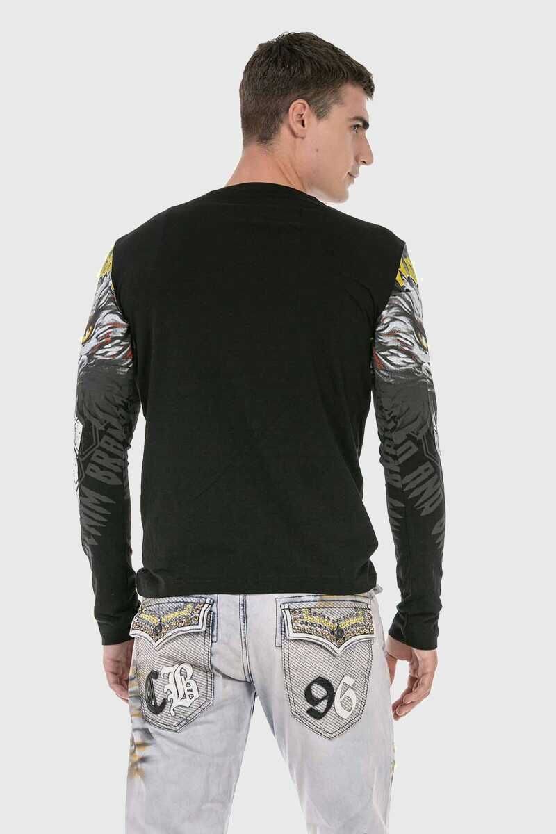 Cipo & Baxx T-Shirt Sweatshirts mit Adler-Frontprint günstig online kaufen