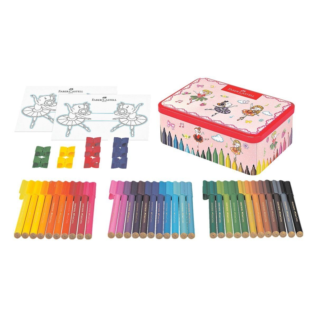 Faber-Castell Filzstift Connector, (45-tlg), zum Malen, Bauen und Spielen