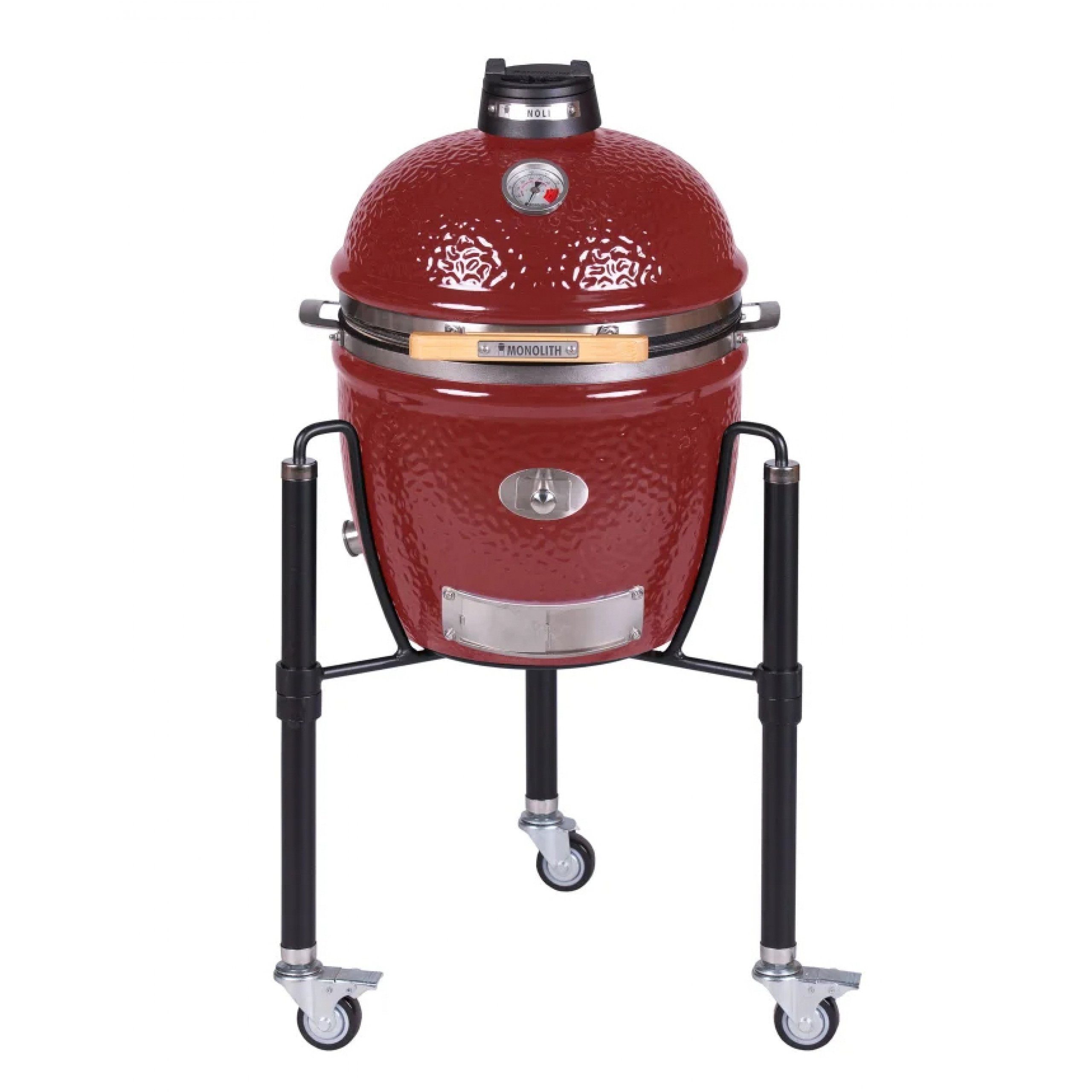 MONOLITH Keramikgrill Monolith Keramikgrill Junior PRO-Serie 2.0 Rot Ø 33 cm Grillrost