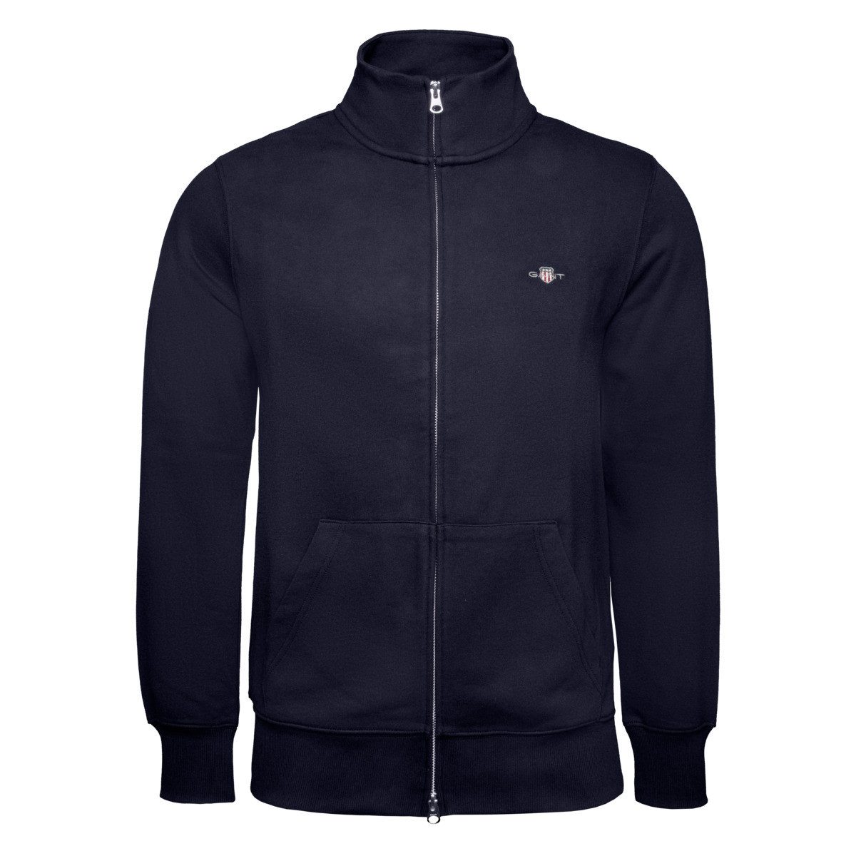 Gant Sweatjacke Reg Shield Full Zip Herren Zip Hoodie, Kapuzenjacke, Traini günstig online kaufen