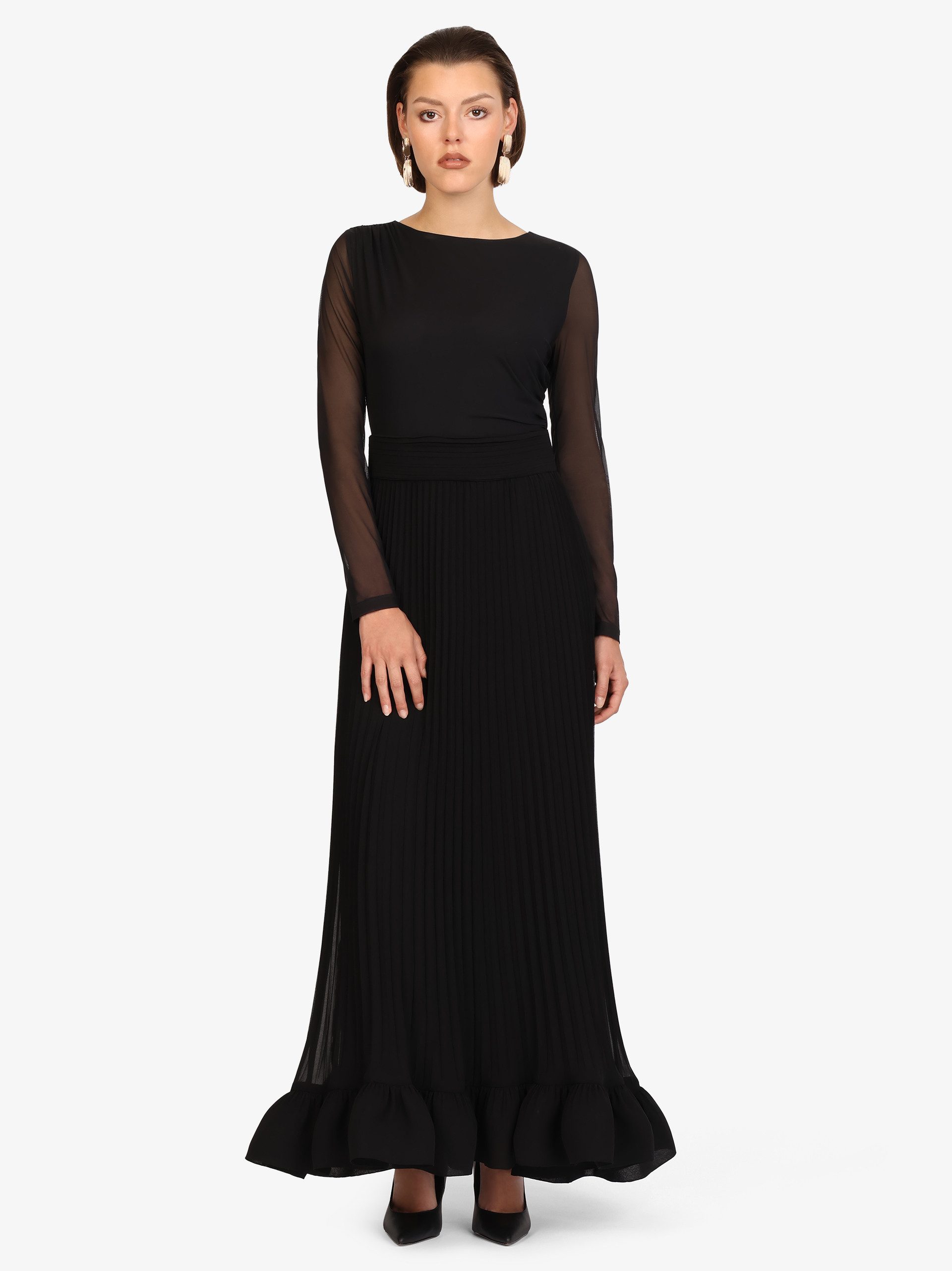 Kraimod Abendkleid mit plissiertem Rock