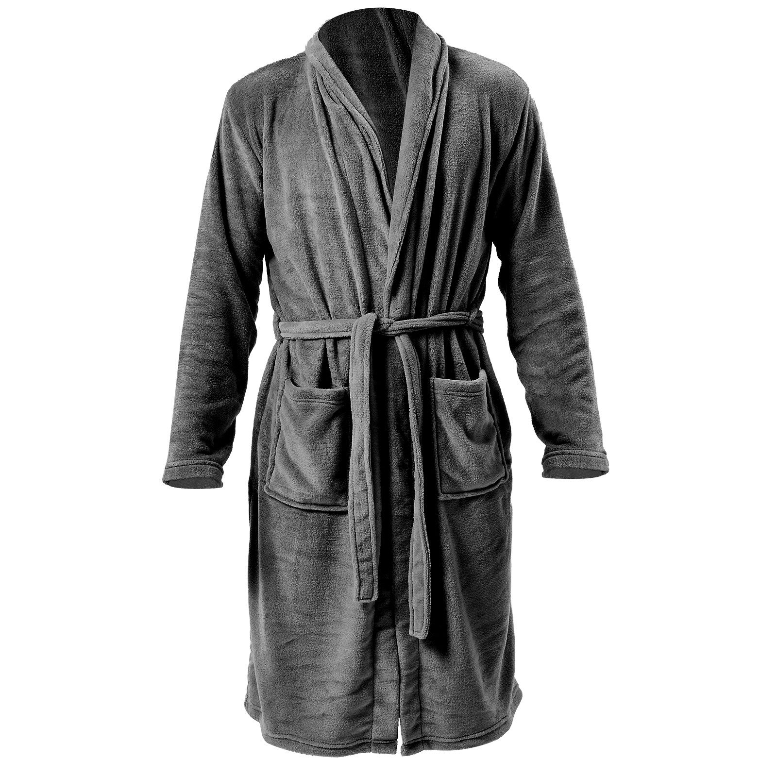 i@home Unisex-Bademantel Bademantel aus Korallenfleece Plüsch weich warm Mo günstig online kaufen