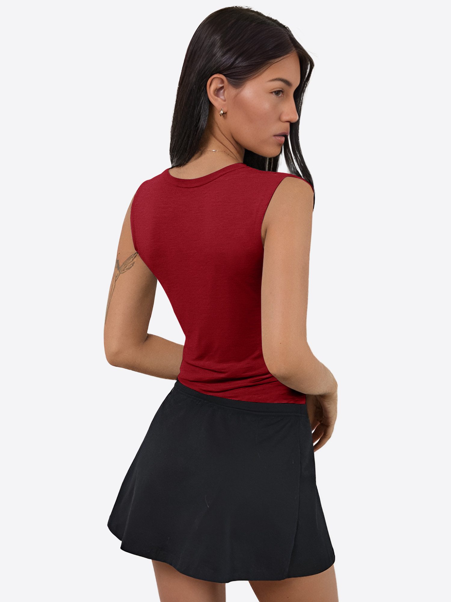 Imily Bela Tanktop Damen ärmelloses Top mit tiefem V-Ausschnitt Figurbetone günstig online kaufen