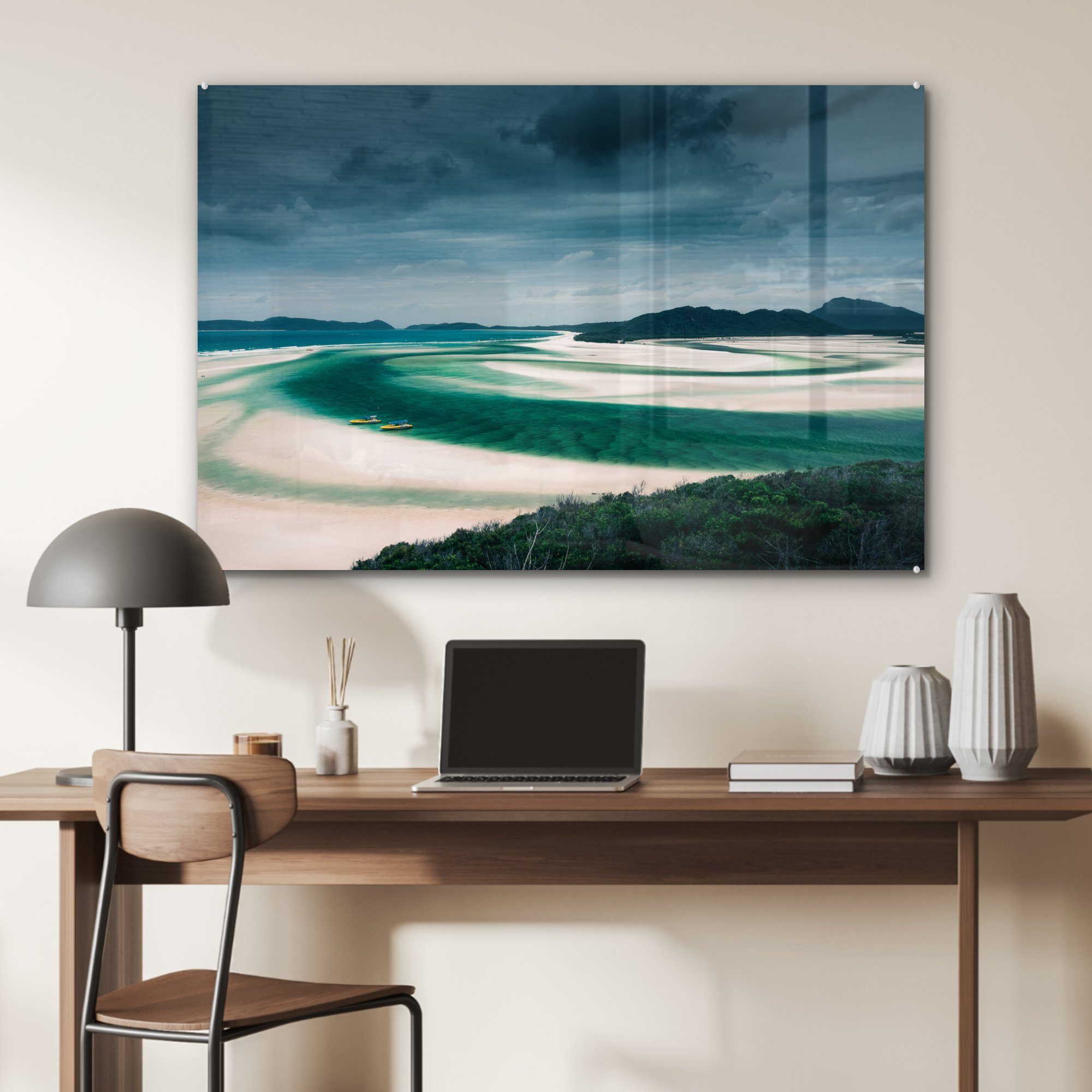 Acrylglasbild St), Wohnzimmer Acrylglasbilder Reef, MuchoWow am Barrier & Whitsunday-Inseln (1 Great Die Schlafzimmer