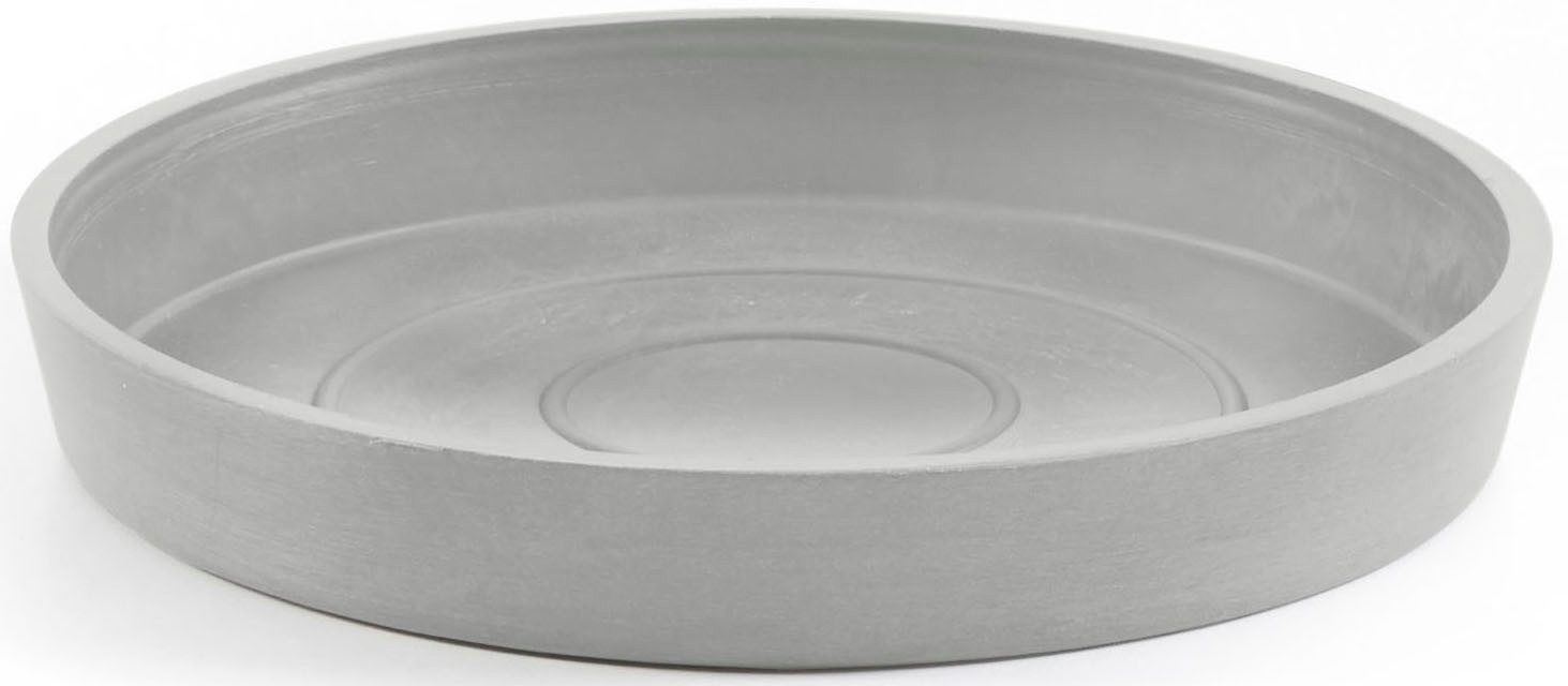 ECOPOTS Blumentopfuntersetzer ROUND SAUCER White Grey, BxTxH: 15x15x2,5 cm günstig online kaufen