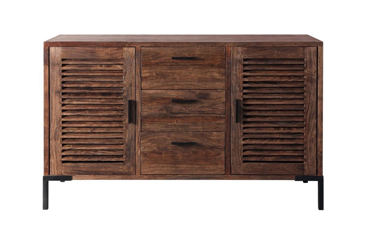 WOLF MÖBEL Sideboard (140x45x85), DETROIT Kommode mit 2 Türen / 3 Schubladen