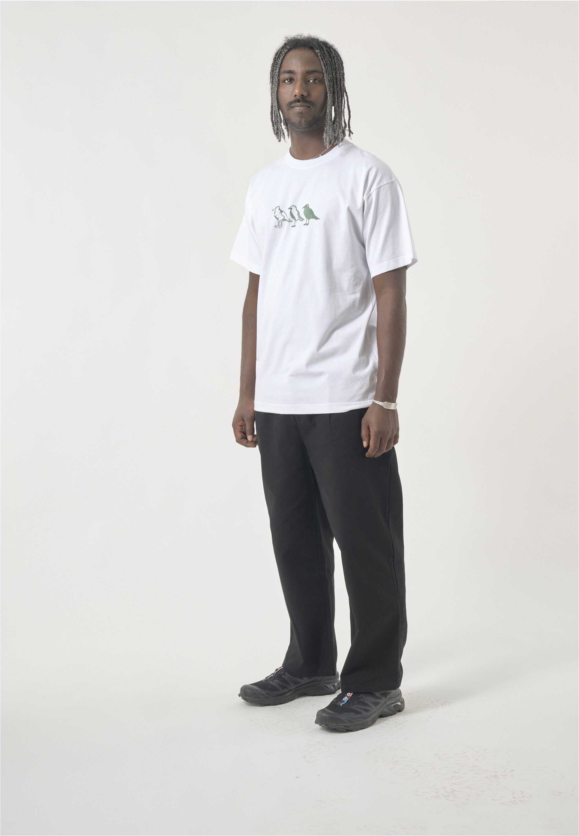 Cleptomanicx T-Shirt Classic Tee Scribble Gull in locker geschnittener Form