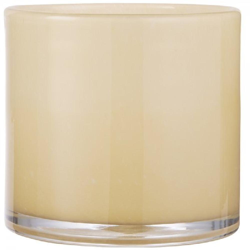 Ib Laursen Blumentopf Ib Laursen Topf Venecia durchgefärbtes gelbes Glas (12x12cm)