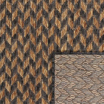 Teppich Illusion 327, Paco Home, rechteckig, Höhe: 4 mm, Flachgewebe, Zickzack Motiv, Boho, In- und Outdoor geeignet