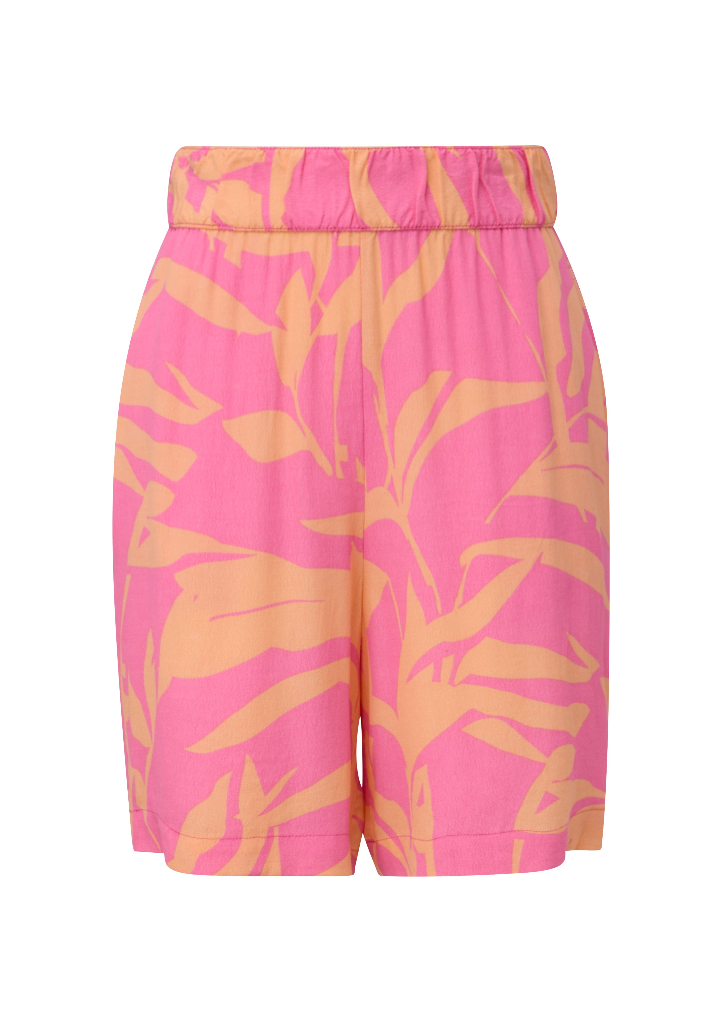 Loose: s.Oliver aus pink Shorts Shorts Viskose