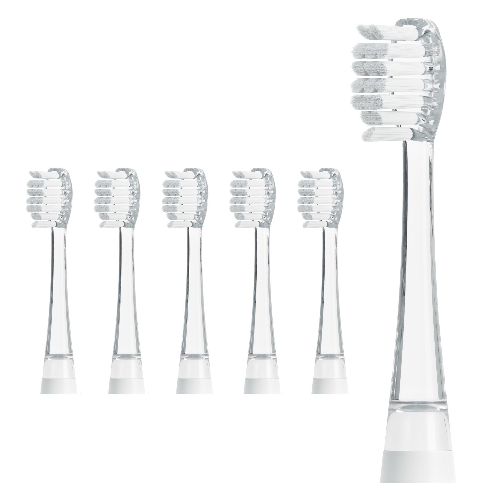 AILORIA Aufsteckbürsten BUBBLE BRUSH Ersatzbürstenköpfe 6er Set, Bürstenkopf-Aufsätze für Kinderzahnbürsten