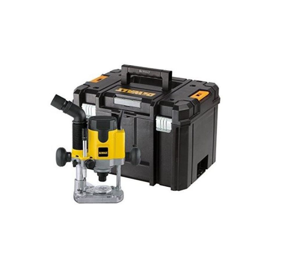 DeWalt Oberfräse DEWALT Oberfräse 1100W DW621KT mit präziser Tiefeneinstellung und