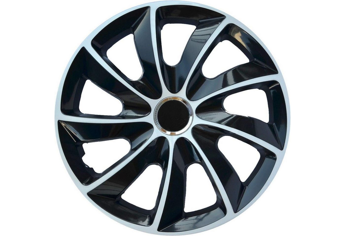 NRM Radkappe STIG extra 15 Zoll in Weiß, 15 in Zoll, (4-St) Radzierblenden für Stahlfelgen Radkappen Satz 4er Set 15"