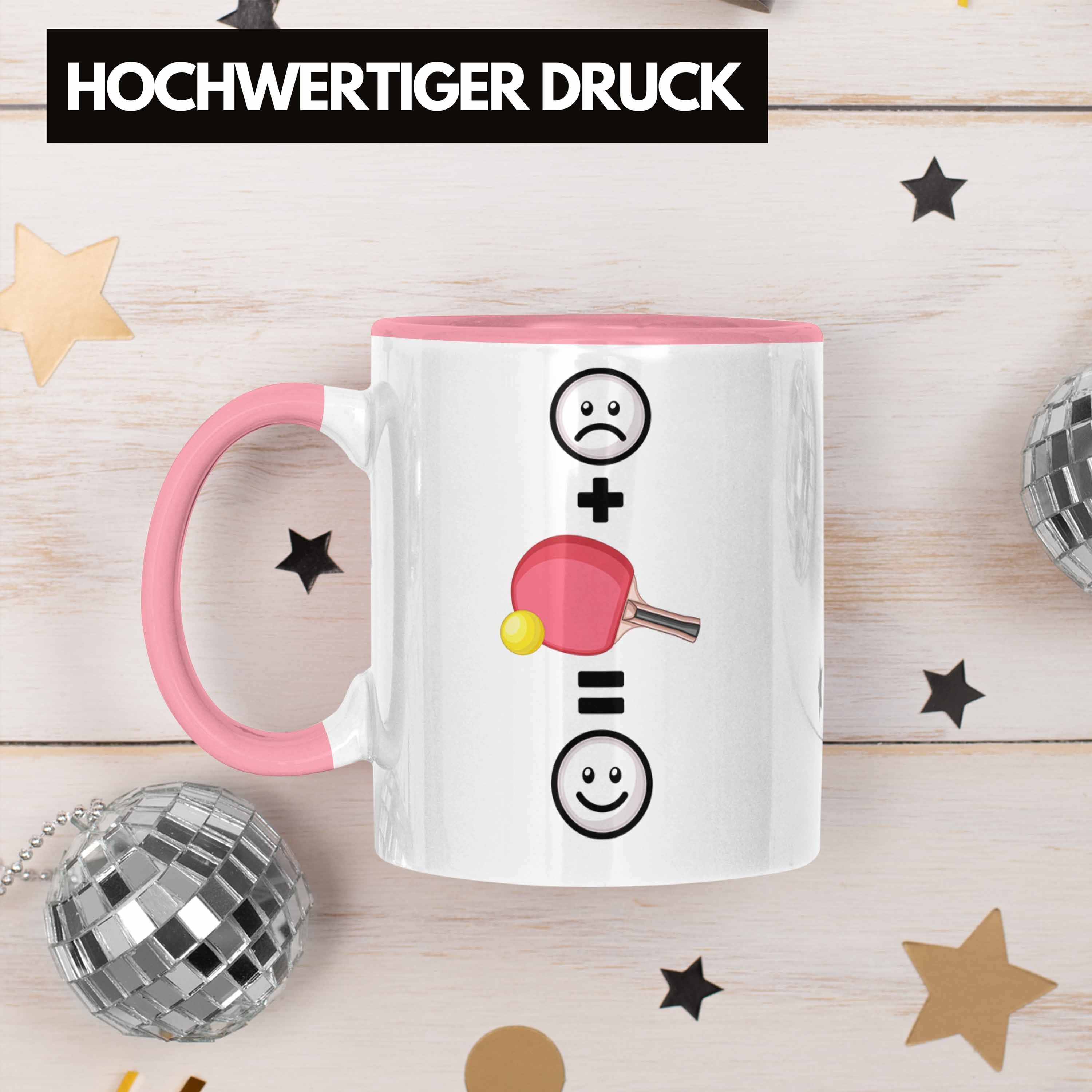 Trendation Rosa Lustige Tasse Trainer Tasse Ges für Tischtennis-Spieler Geschenk Tischtennis