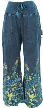 Guru-Shop Relaxhose Palazzohose, Boho Baumwollhose, Hosenrock mit.. alternative Bekleidung