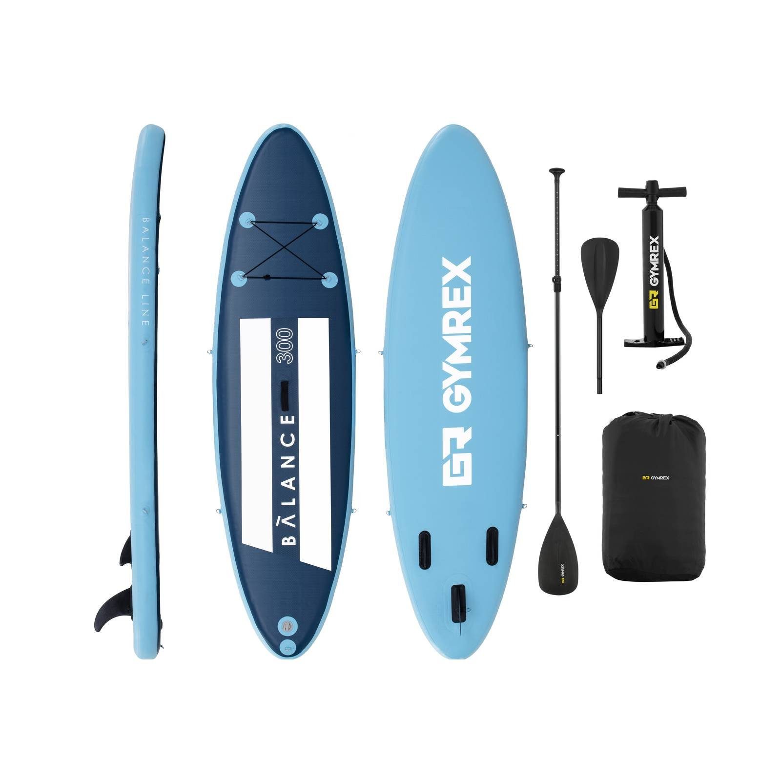 Gymrex Inflatable SUPBoard Stand Up Paddle Board aufblasbar Paddel